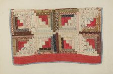 Patchwork Bedspread, 1935/1942. Creator: Mina Greene