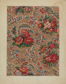 Patchwork Bedspread, c. 1936. Creator: Frances Lichten