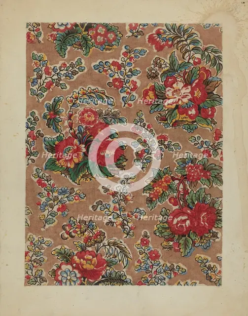 Patchwork Bedspread, c. 1936. Creator: Frances Lichten.