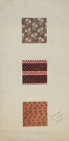 Patchwork from Spread (Quilt), c. 1939. Creator: Inez McCombs