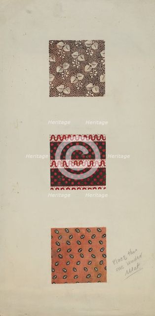 Patchwork from Spread (Quilt), c. 1939. Creator: Inez McCombs.