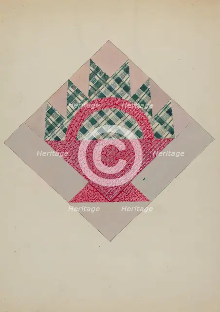 Patchwork Pattern, c. 1936. Creator: Evelyn Bailey.