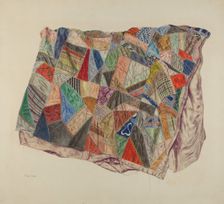 Patchwork Quilt, 1935/1942. Creator: Max Unger