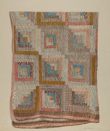 Patchwork Quilt, 1935/1942. Creator: Alois E. Ulrich