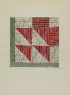 Patchwork Quilt, 1935/1942. Creator: Elgin Moncure Styll