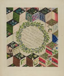 Patchwork Quilt, 1935/1942. Creator: Ray Price