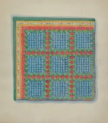 Patchwork Quilt, c. 1936. Creator: Mabel Ritter