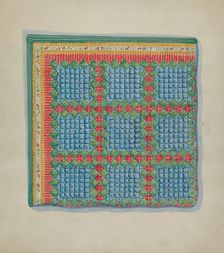 Patchwork Quilt, c. 1936. Creator: Mabel Ritter
