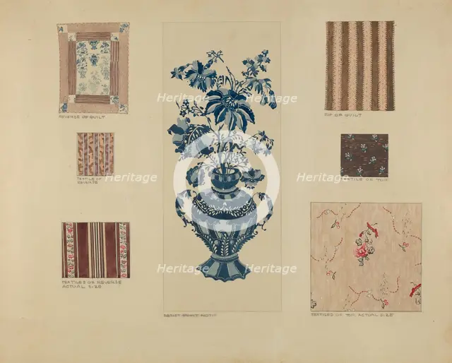 Patchwork Quilt, c. 1936. Creator: Millia Davenport.