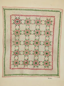 Patchwork Quilt, c. 1936. Creator: Charlotte Winter