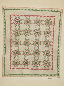 Patchwork Quilt, c. 1936. Creator: Charlotte Winter