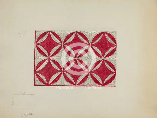 Patchwork Quilt, c. 1936. Creator: Irene Schaefer.