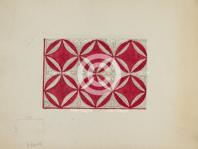 Patchwork Quilt, c. 1936. Creator: Irene Schaefer.