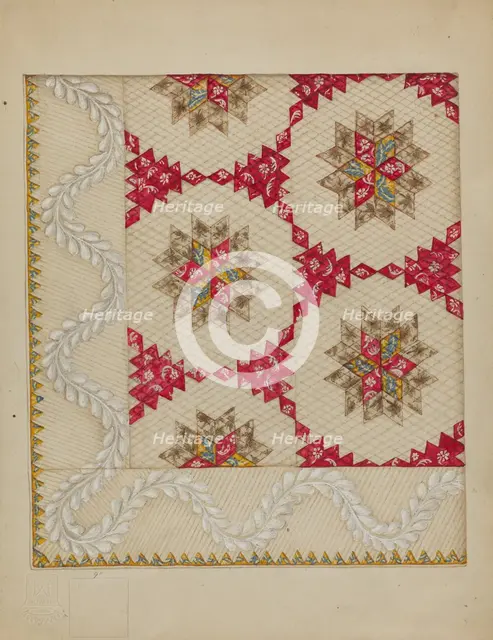 Patchwork Quilt, c. 1936. Creator: Irene Schaefer.