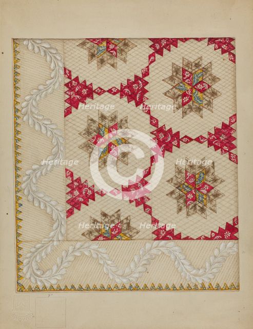 Patchwork Quilt, c. 1936. Creator: Irene Schaefer.