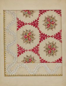 Patchwork Quilt, c. 1936. Creator: Irene Schaefer