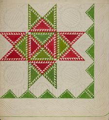 Patchwork Quilt, c. 1936. Creator: Katherine Hastings