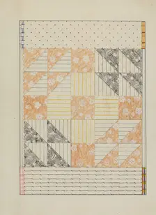Patchwork Quilt, c. 1937. Creator: Margaret Linsley