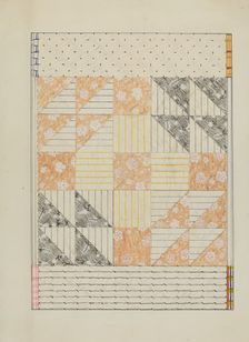 Patchwork Quilt, c. 1937. Creator: Margaret Linsley