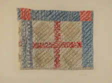 Patchwork Quilt, c. 1938. Creator: Alois E. Ulrich