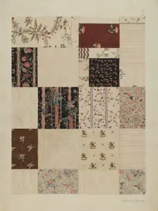 Patchwork Quilt, c. 1938. Creator: Elbert S. Mowery