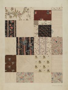 Patchwork Quilt, c. 1938. Creator: Elbert S. Mowery