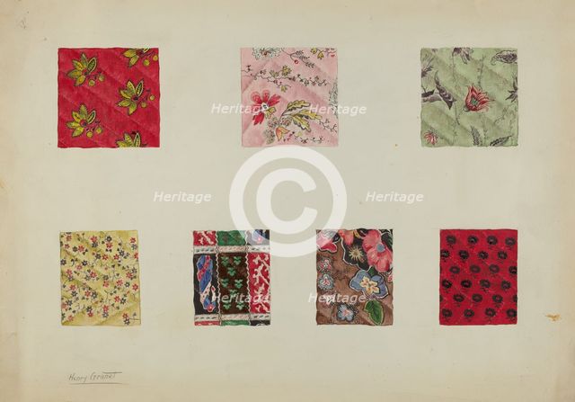 Patchwork Quilt, c. 1938. Creator: Henry Granet.