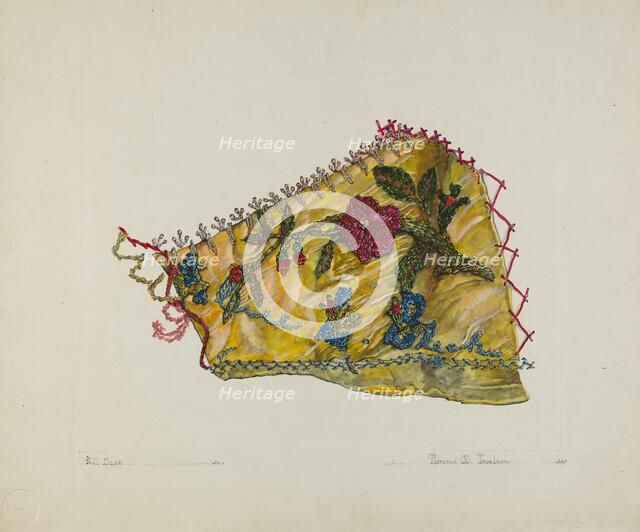 Patchwork Quilt (Section), 1935/1942. Creator: Florence Truelson.