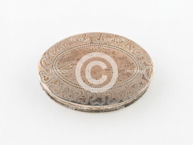 Patchbox, Birmingham, c. 1796/97. Creator: Joseph Taylor.