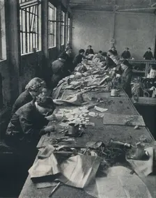 Patching balloons 1941. Artist: Cecil Beaton
