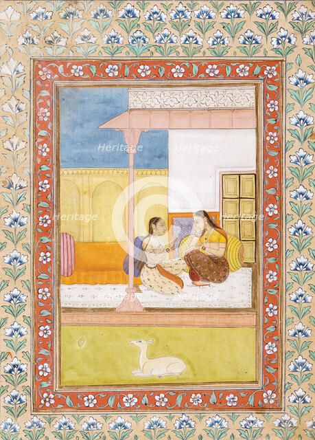 Patamanjari Ragini, the Fourth Wife of Bhairava Raga, Folio from a Ragamala..., between 1700-1750. Creator: Unknown.