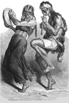 'Patagonian Dancers; Patagonia and the Patagonians 1875. Creator: Unknown