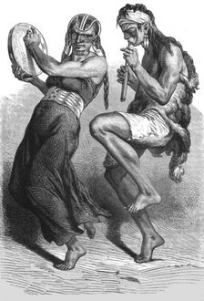 'Patagonian Dancers; Patagonia and the Patagonians 1875. Creator: Unknown