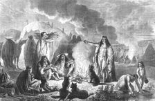 'Patagonian encampment; Patagonia and the Patagonians 1875. Creator: Unknown