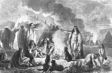 'Patagonian encampment; Patagonia and the Patagonians 1875. Creator: Unknown