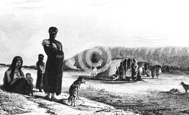 Patagonians at Gregory Bay, 1831 (1839).  Creator: Unknown.