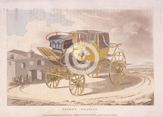 Patent chariot, 1809. Artist: Anon