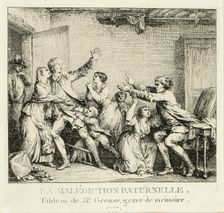 Paternal Curse, 1777-78. Creator: Jean-Michel Moreau