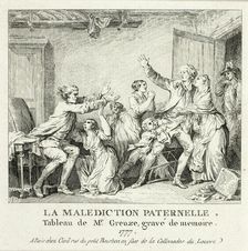 Paternal Curse, 1777-78. Creator: Jean-Michel Moreau