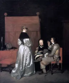Paternal Admonition 1654-1655. Artist: Gerard Terborch II