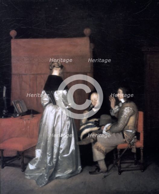 'Paternal Admonition', 1654-1655. Artist: Gerard Terborch II