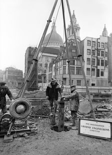 Paternoster Square, City of London, 01/03/1962. Creator: John Laing plc