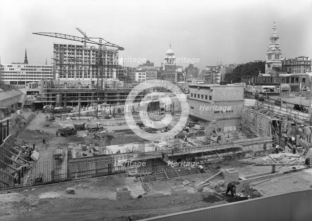 Paternoster Square, City of London, 03/09/1962. Creator: John Laing plc.
