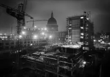 Paternoster Square, City of London, 14/01/1963. Creator: John Laing plc