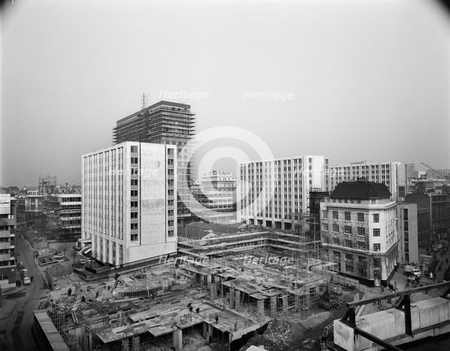 Paternoster Square, City of London, 16/01/1964. Creator: John Laing plc.