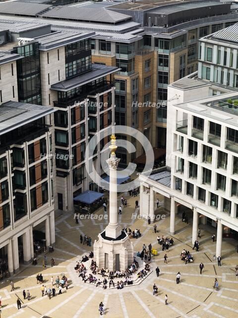 Paternoster Square Column, City of London, 2008.  Artist: Historic England Staff Photographer.