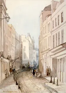 Paternoster Row, City of London, 1851. Artist: Thomas Colman Dibdin