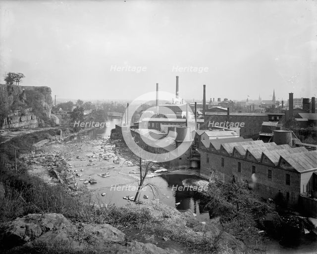 Paterson, N.J. from Water Works Park, between 1900 and 1906. Creator: Unknown.