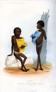 Patet, Australians of King George's Sound 1848.Artist: J Bull
