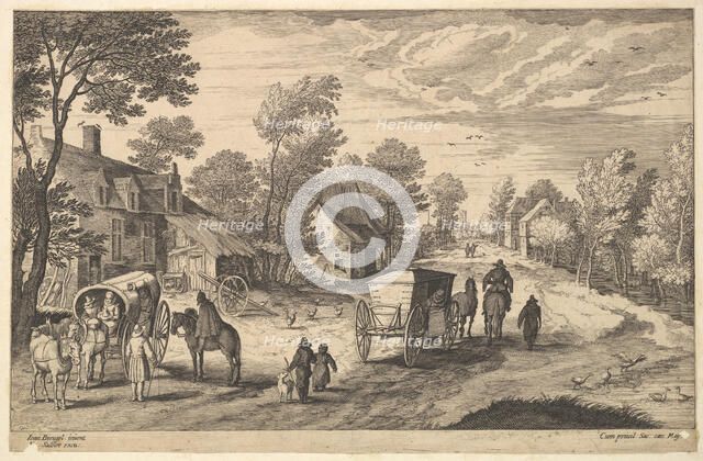 Path Through a Village. Creator: Aegidius Sadeler II.